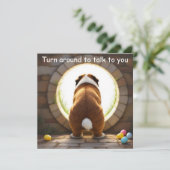 St. Bernard Hund - Ostern Feiertagskarte (Stehend Vorderseite)