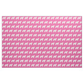 St Bernard Hund Silhouette Pet Pink Stoff (Fat Quarter (45,7 x 55,9 cm))