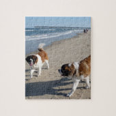 St. Bernard im Strandpuzzle Puzzle (Vertikal)