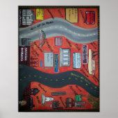 St. Bernard LA "Up da road" & "Down da road" Poster (Vorne)