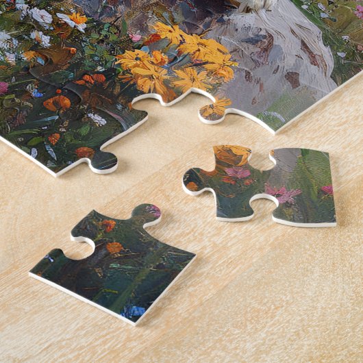 St. Bernard Landschaftliche Wildblume Puzzle (Seite)