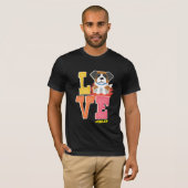 St. Bernard liebt niedliche Farbe T-Shirt (Vorne ganz)