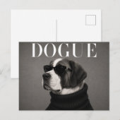 St Bernard Luxus Haute Couture Postkarte (Vorne/Hinten)