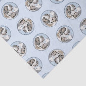 St. Bernard Malerei Rough St. Origineller Hund Kun Seidenpapier (Ausschnitt)