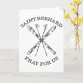 St. Bernard Montjoux Schneeschuhe Winter SKI Karte (Gelbe Blume)