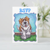 St. Bernard Party Centre UAWG RSVP Karte (Stehend Vorderseite)