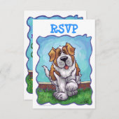St. Bernard Party Centre UAWG RSVP Karte (Vorne/Hinten)