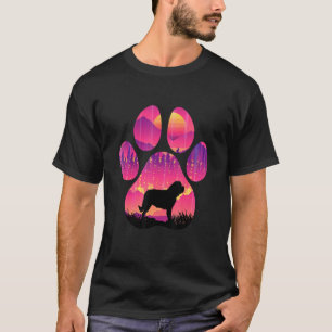 St Bernard Paw Mama Vater Dog Women Men T-Shirt
