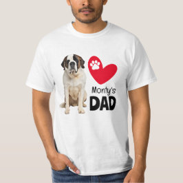 St Bernard Personalisiert Vater T - Shirt
