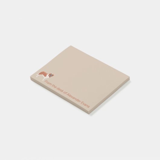 St. Bernard Personalize Post-it Klebezettel (angewinkelt)