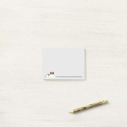 St. Bernard Personalize Post-it Notes Klebezettel (Auf Schreibtisch)