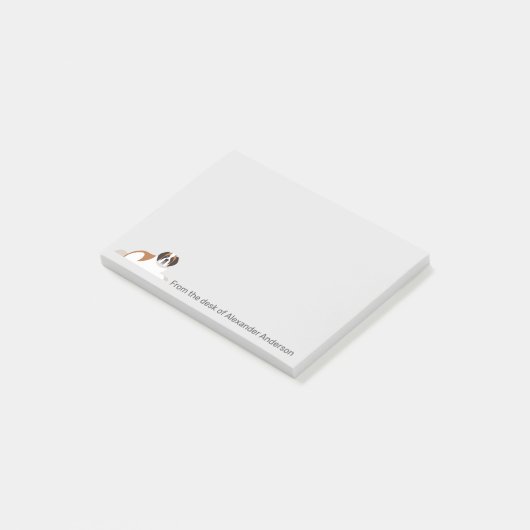 St. Bernard Personalize Post-it Notes Klebezettel (angewinkelt)