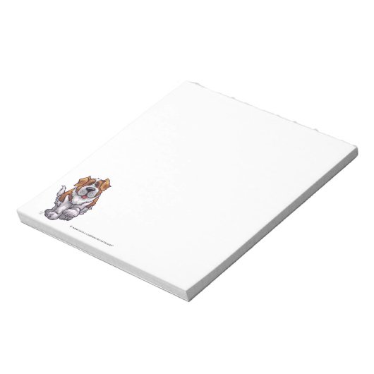 St. Bernard Personalized Stationery Notizblock (Rotiert)