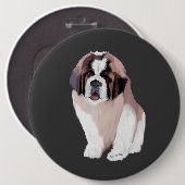 St. Bernard Puppy Button (Vorne & Hinten)