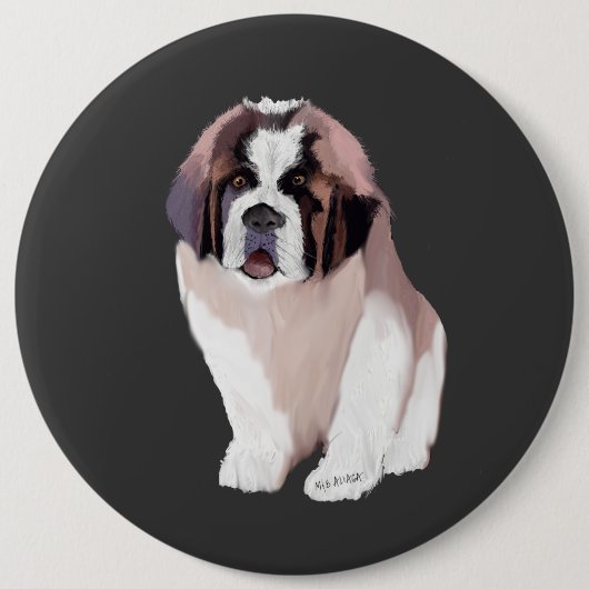 St. Bernard Puppy Button (Vorderseite)