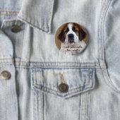 St Bernard Puppy Cookie Button (Beispiel)