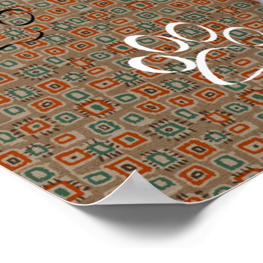 St Bernard Puppy Cookie Poster (Ecke)