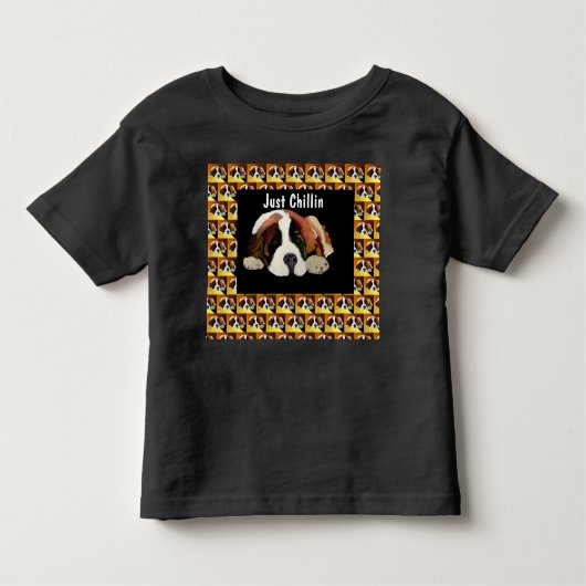 St. Bernard Puppy Kleinkind T-shirt (Vorderseite)