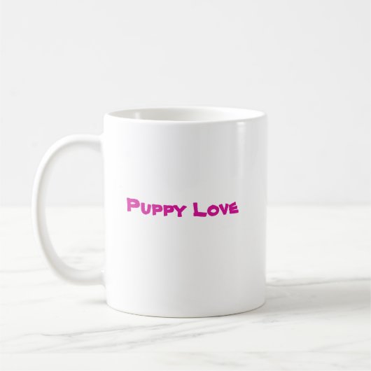 St Bernard Puppy Tasse - Puppy Liebe Series (Links)