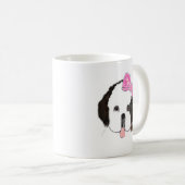 St Bernard Puppy Tasse - Slobbers Puppy Liebe Seri (VorderseiteRechts)