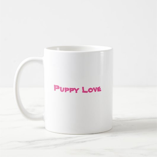 St Bernard Puppy Tasse - Slobbers Puppy Liebe Seri (Links)