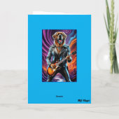 St. Bernard Rock Star Card Karte (Rückseite)