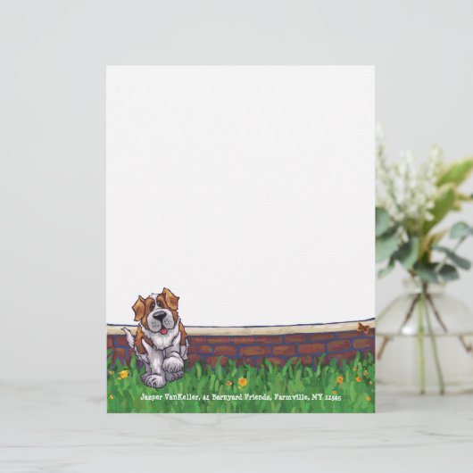 St. Bernard Stationery (Stehend Vorderseite)