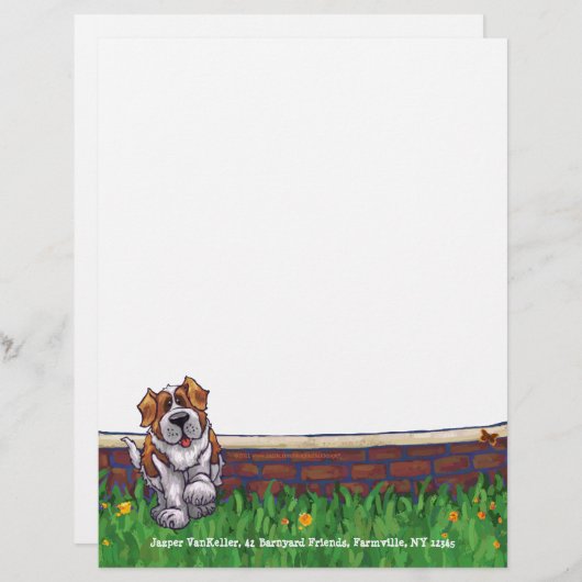 St. Bernard Stationery (Vorne/Hinten)