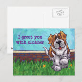 St. Bernard Stationery Postkarte (Vorne/Hinten)