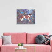 St. Bernard Stretched Canvas Print Leinwanddruck (Insitu (Wohnzimmer))