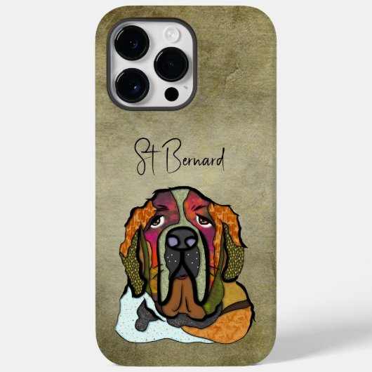 St Bernard Ugly Face Case-Mate iPhone Case (Rückseite)