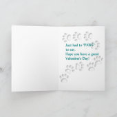 St. Bernard Valentine's Day Geschenke Feiertagskarte (Innenseite)