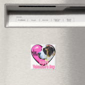 St. Bernard Valentine's Day Geschenke Magnet (In Situ (Geschirrspüler))
