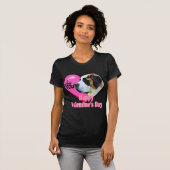 St. Bernard Valentine's Day Geschenke T-Shirt (Vorne ganz)