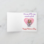 St. Bernard Valentinstag Feiertagskarte (Innenseite)