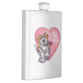 St. Bernard Valentinstag Flachmann (Rechts)