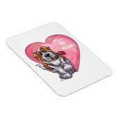 St. Bernard Valentinstag Magnet (Rechte Seite)