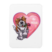 St. Bernard Valentinstag Magnet (Vertikal)