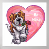 St. Bernard Valentinstag Poster (Vorne)