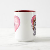 St. Bernard Valentinstag Tasse (Zentrum)