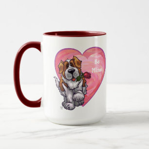 St. Bernard Valentinstag Tasse