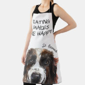 St Bernard Watercolor Funny Quote Schürze (InSitu)