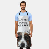 St Bernard Watercolor Funny Quote Schürze (Getragen)