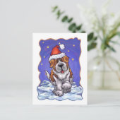 St. Bernard Weihnachten (Stehend Vorderseite)