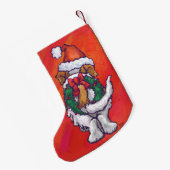 St. Bernard Weihnachten am Roten Meer Kleiner Weihnachtsstrumpf (Rückseite (Hängend))