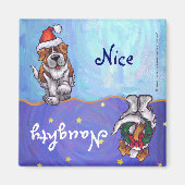 St. Bernard Weihnachten Magnet (Vorne)