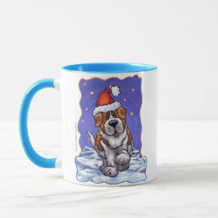 St. Bernard Weihnachten Tasse