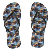 St. Bernard Weihnachtsfeiertag Badesandalen (Fußbett)