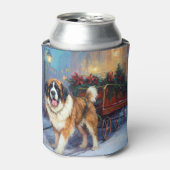 St. Bernard Weihnachtsfeiertag Dosenkühler (Kanne Vorderseite)