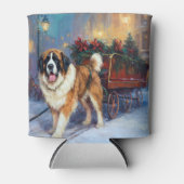 St. Bernard Weihnachtsfeiertag Dosenkühler (Vorderseite)